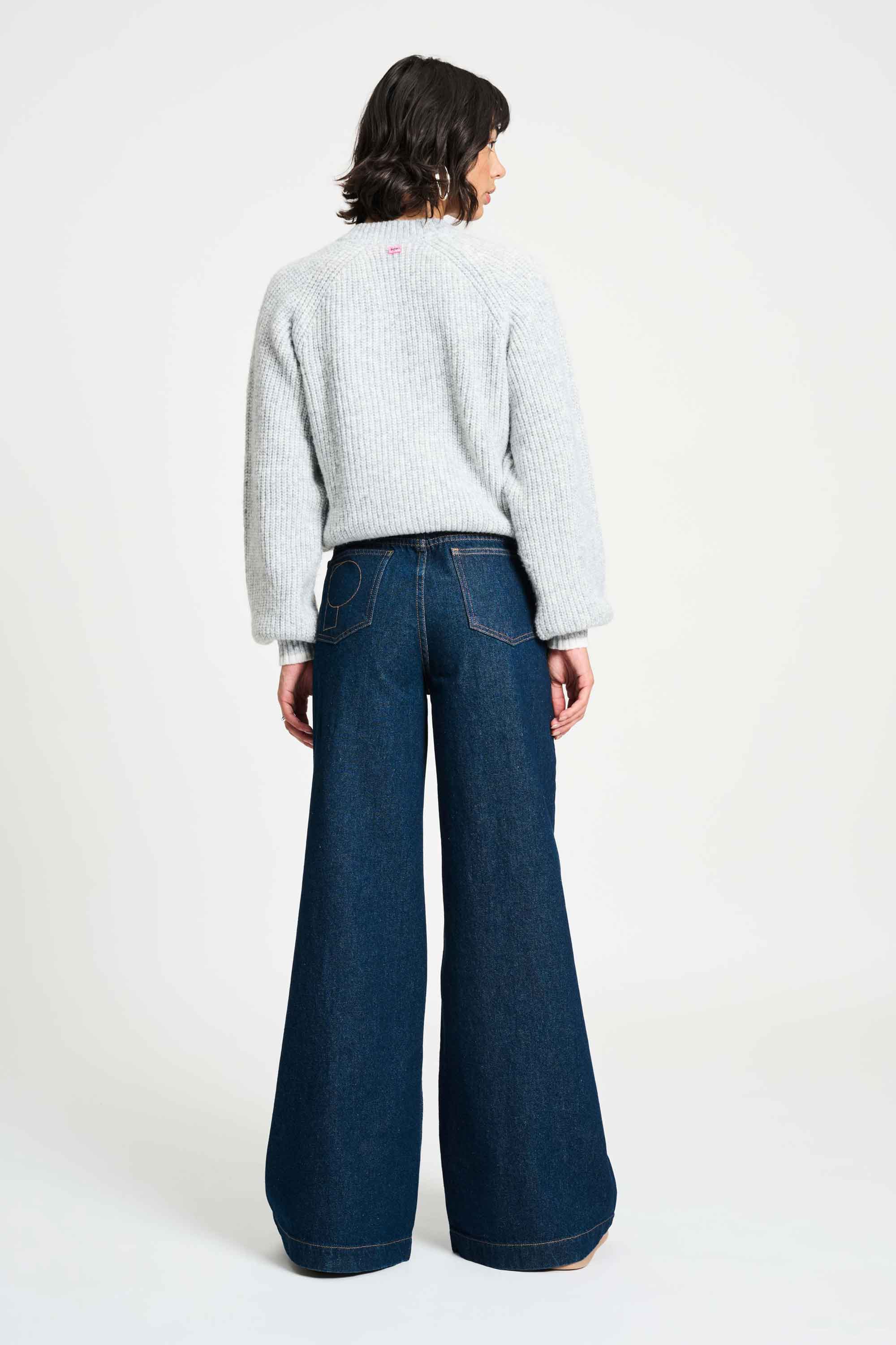 JEANS - Baggy Wideleg Dark Blue