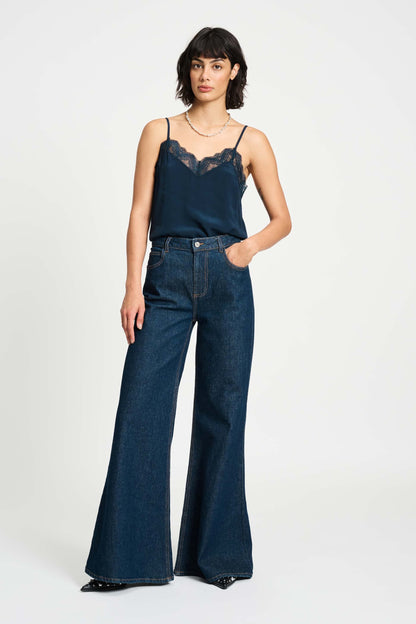JEANS - Flare Dark Blue