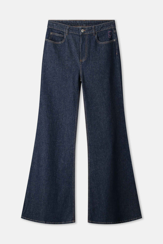 JEANS - Flare Dark Blue