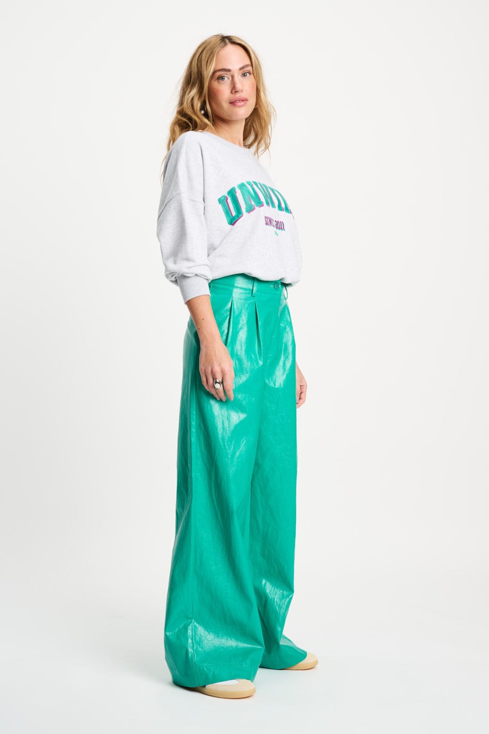 HOSE - Faux Leather Wander Green