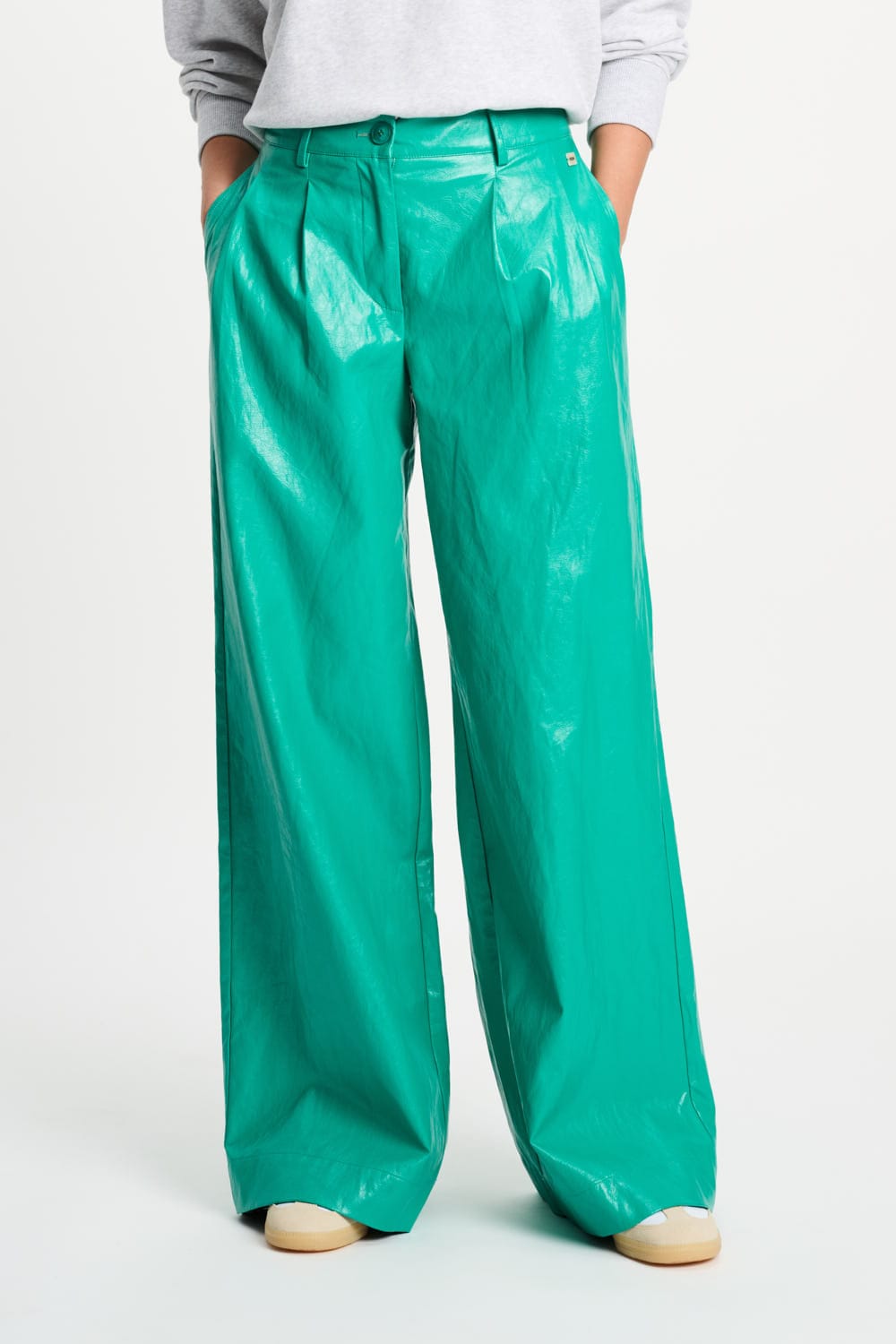 HOSE - Faux Leather Wander Green