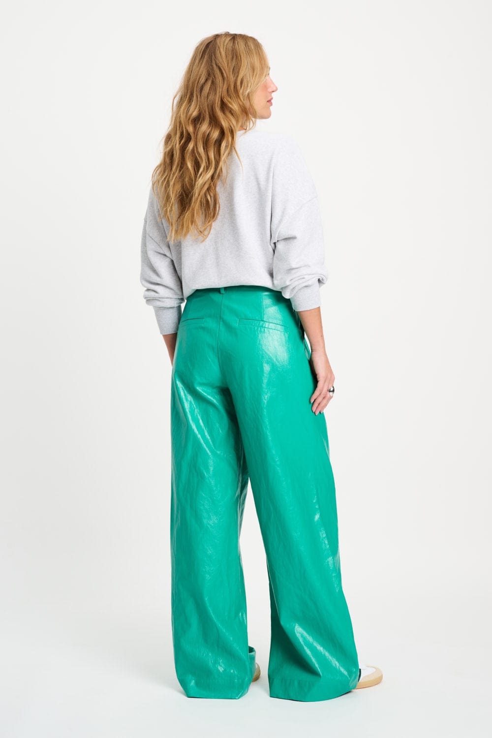 HOSE - Faux Leather Wander Green