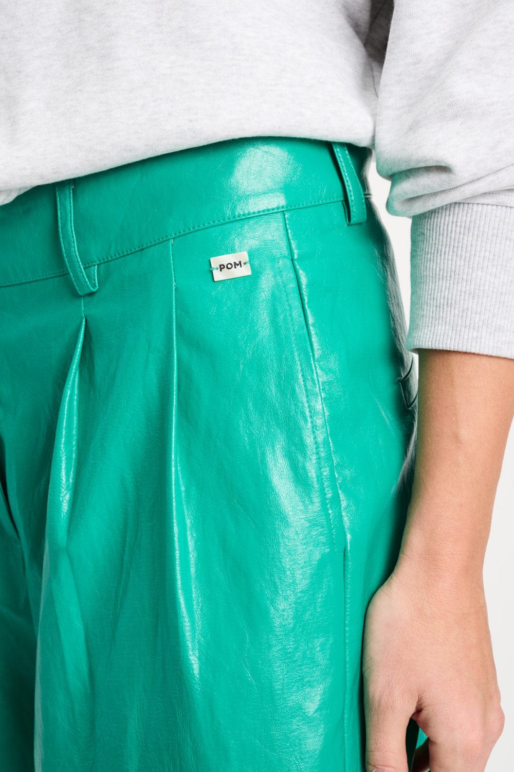 HOSE - Faux Leather Wander Green