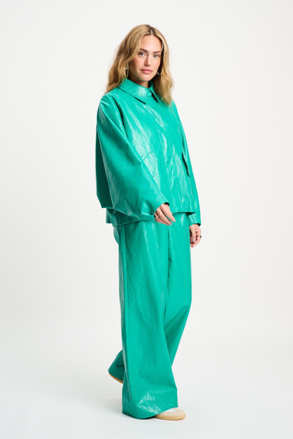 JACKE - Faux Leather Wander Green