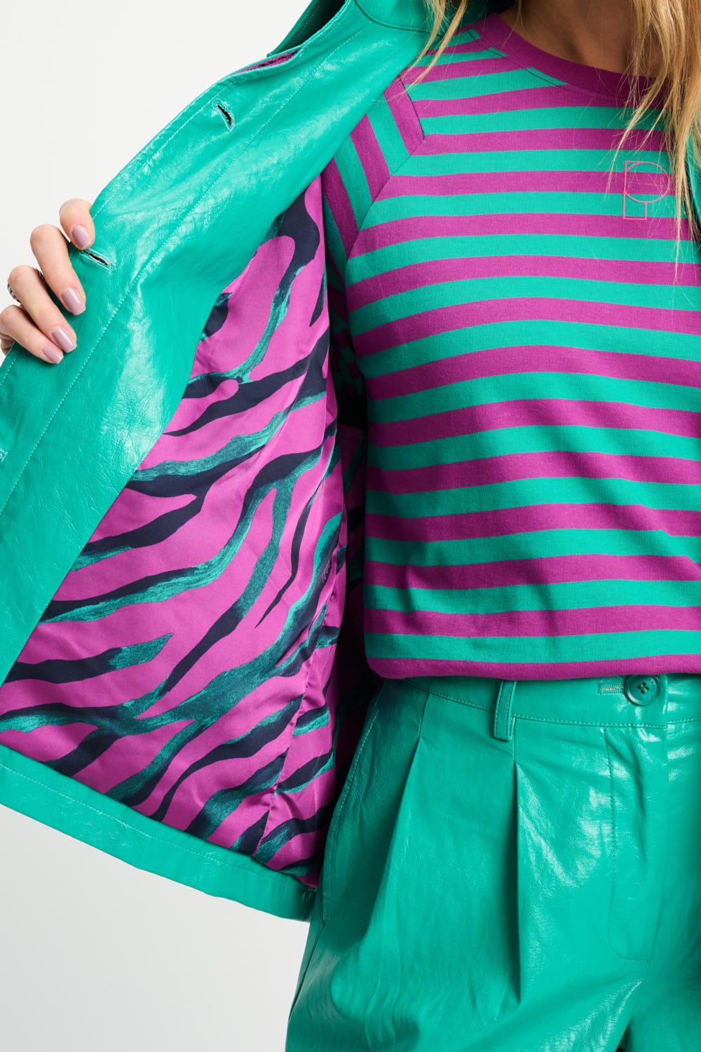 JACKE - Faux Leather Wander Green