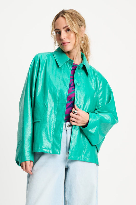 JACKE - Faux Leather Wander Green