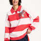 TOP - Polo Stripes Coral