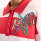 TOP - Polo Stripes Coral