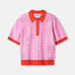 TOP - Polo Sequins Cheering Pink