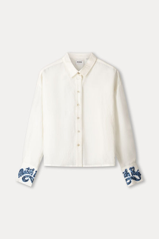 BLUSE - White Sequins Matchpoint