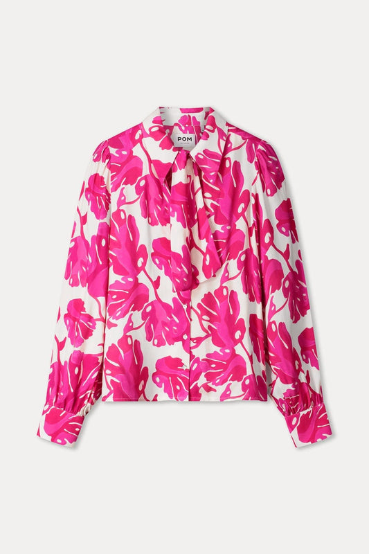 BLUSE - Urban Flora White