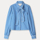 BLUSE - Denim Stripes Blue