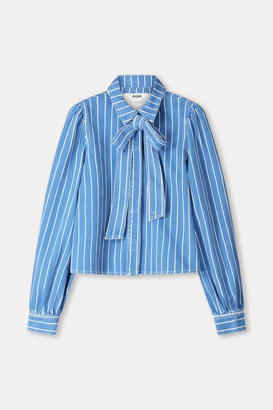 BLUSE - Denim Stripes Blue