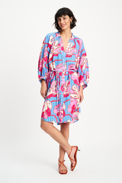 KLEID - Urban Flora Stripe Linen