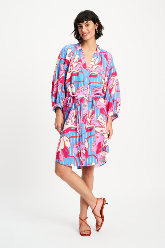 KLEID - Urban Flora Stripe Linen