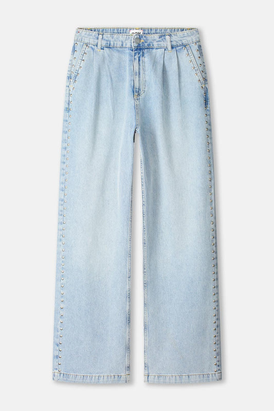 JEANS - Denim Mid Blue Studs