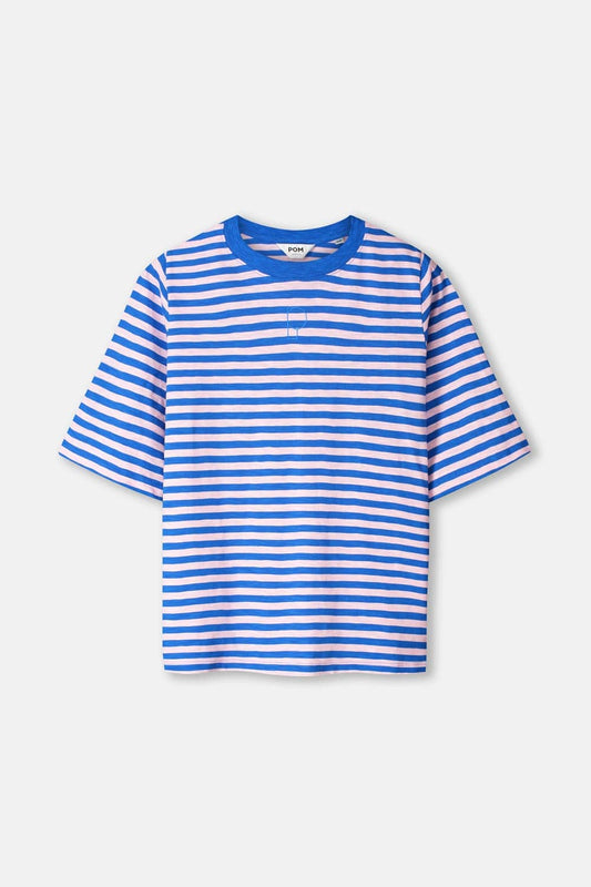 TSHIRT - Stripe Blue Pink