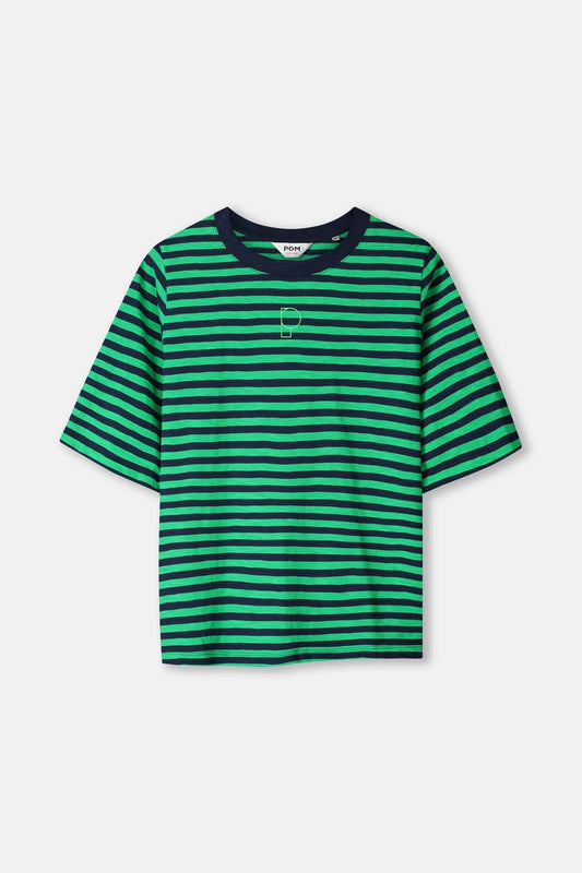 TSHIRT - Stripe Green Blue
