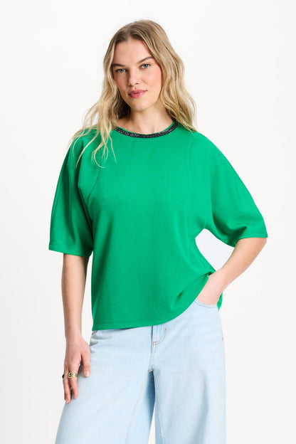 TOP - Nena Palm Green