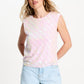 TOP - Sequins Shell Pink