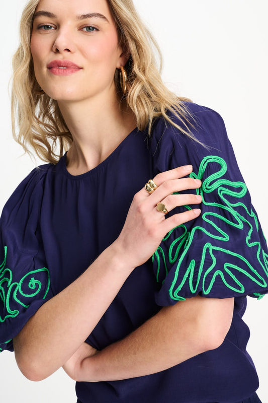 TOP - Beach Vibes Tape Night Blue