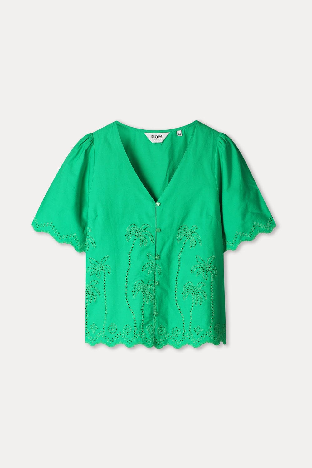 BLUSE - Broderie Anglaise Palm Green