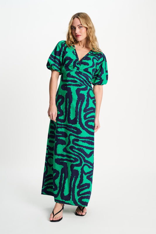 KLEID - Poplin Waves Green