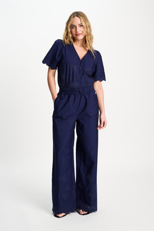 HOSE - Broderie Anglaise Night Blue