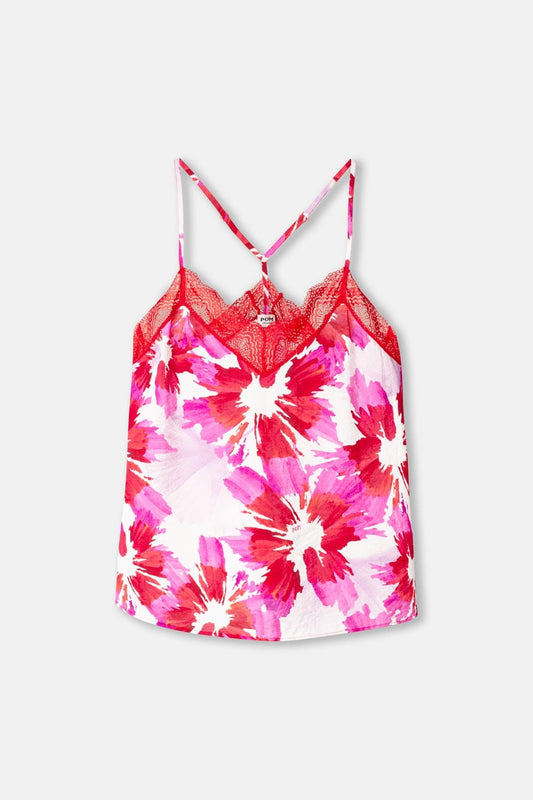 TOP - Cami Bubble Bloom Lavender