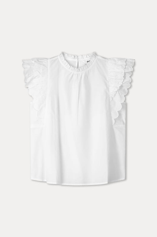 TOP - Ruffles Crispy White