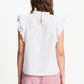 TOP - Ruffles Crispy White