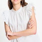 TOP - Ruffles Crispy White