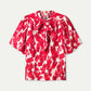 TOP - Crinkle Bubble Bloom Red
