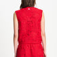 TOP - Lace Bloom Red