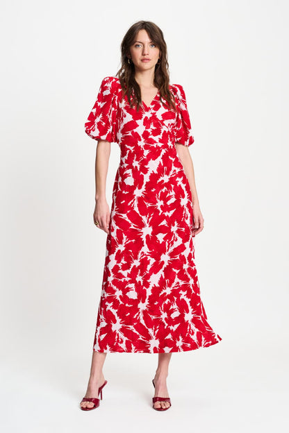 KLEID - Crinkle Bubble Bloom Red
