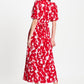KLEID - Crinkle Bubble Bloom Red