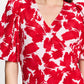KLEID - Crinkle Bubble Bloom Red