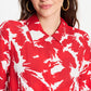 JUMPSUIT - Bubble Bloom Red Linen