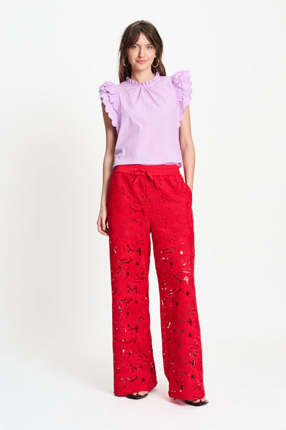 HOSE - Lace Bloom Red