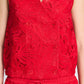 TOP - Lace Bloom Red
