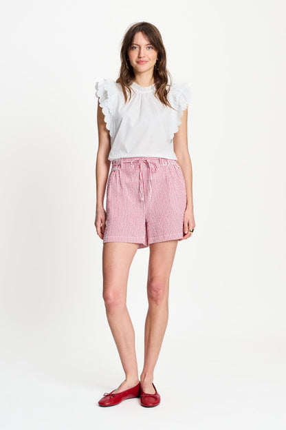 SHORTS - Seersucker Red White