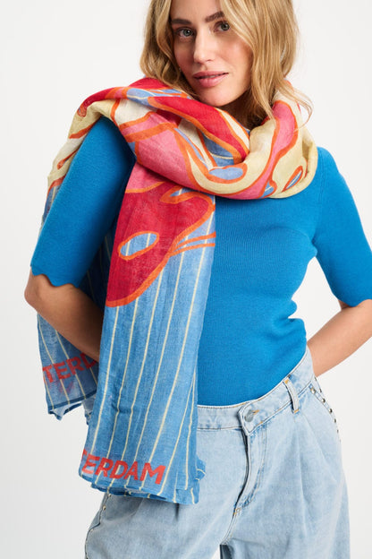 SCHAL - Urban Flora Stripes Linen