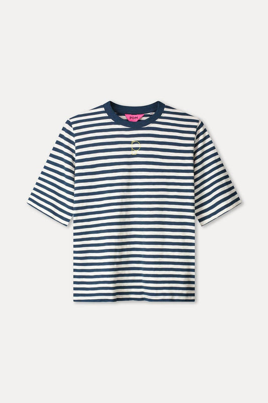TSHIRT - Striped Blue White