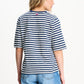 TSHIRT - Striped Blue White