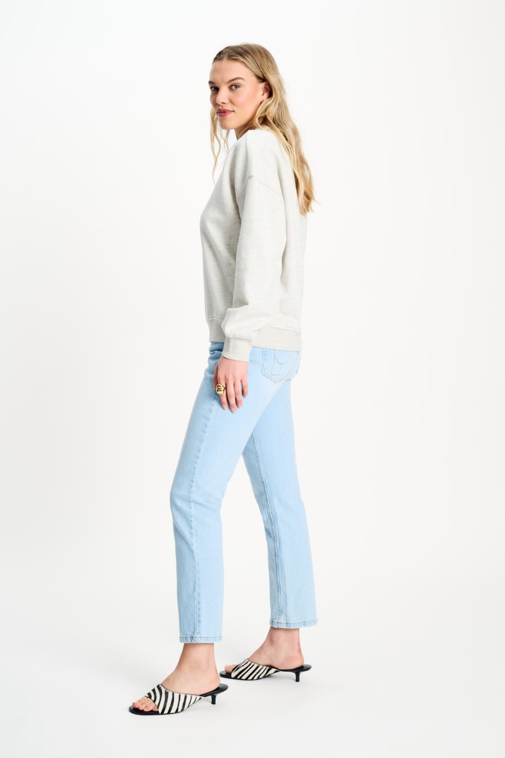 SWEATER - POM Grey Melange