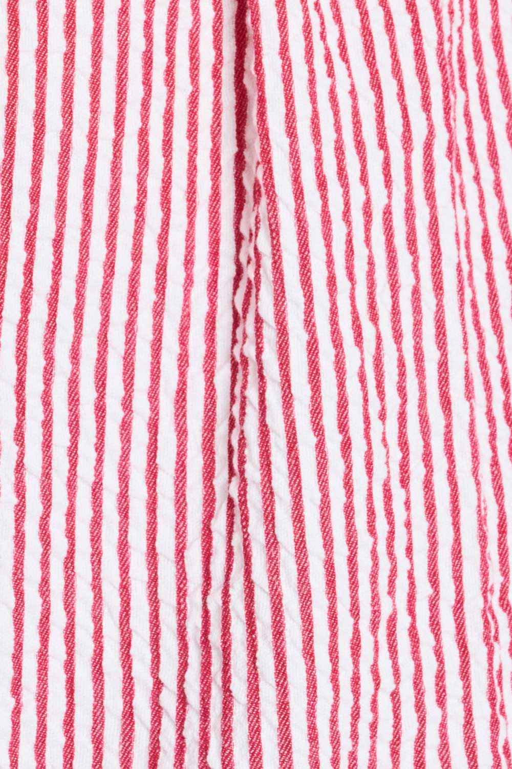 BLUSE - Seersucker Red White
