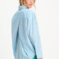 BLOUSE - Poplin Striped Smashing Blue