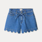 SHORTS - Denim Scallop