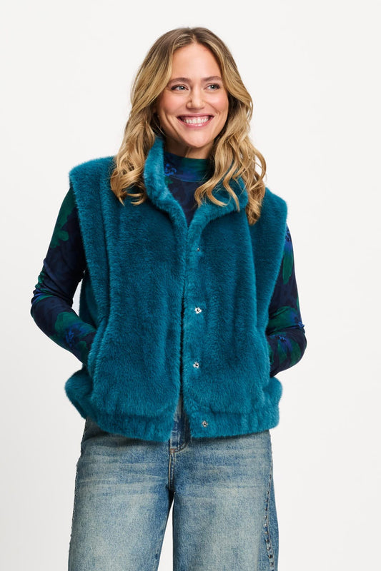 GILET - Ginny Teal Green