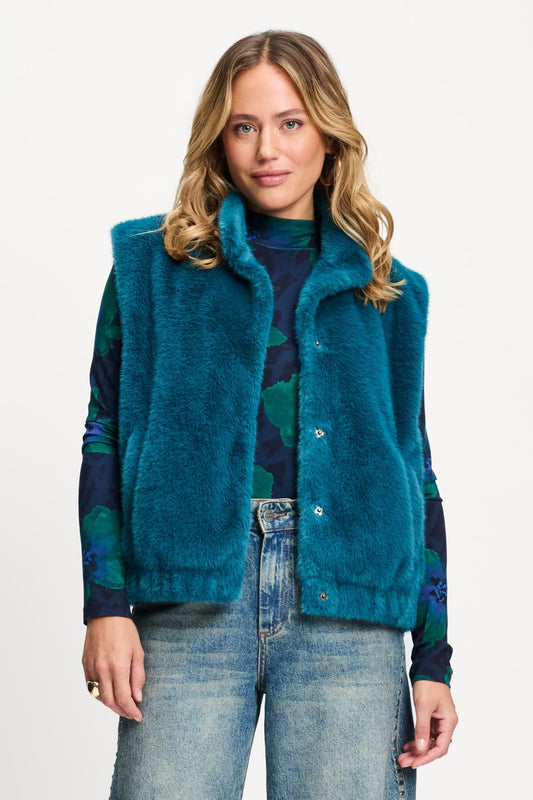 GILET - Ginny Teal Green